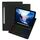 Husa pentru Samsung Galaxy Tab S10 FE 10.9 cu tastatura iluminata wireless detasabila RGB 7 lights, Bluetooth, USB Type-C, functie stand si slot stylus + mouse wireless iluminat LED, negru