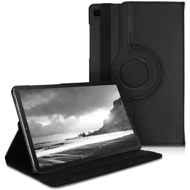 Husa Samsung Galaxy Tab S6 Lite 10.4 P610 P615 MagiCase rotativa de tip stand, negru