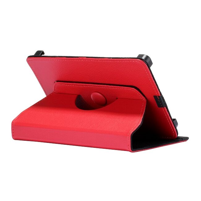 Husa tableta 7 inch rotativa de tip stand, rosu