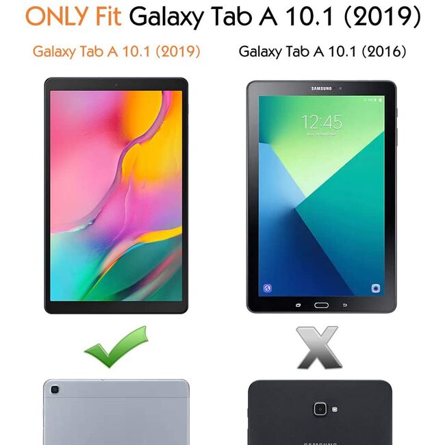 Husa pentru Samsung Galaxy Tab A 10.1 2019 T510/T515 ProCase de tip stand, rosu