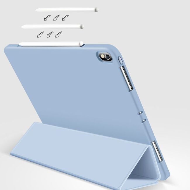 Husa iPad Air 4, iPad Air 5 10.9 cu functie wake-up/sleep si suport pentru Apple Pen, bleu