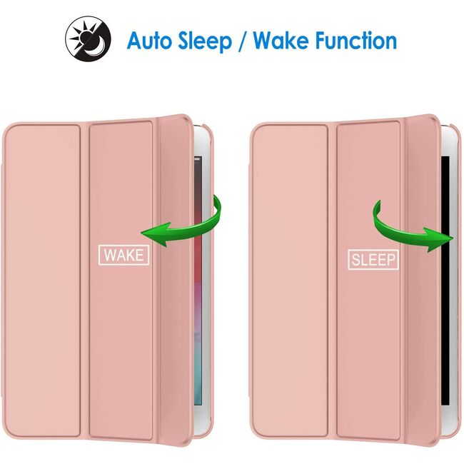 Husa iPad mini 5 Protect cu functie wake-up/sleep, rose gold