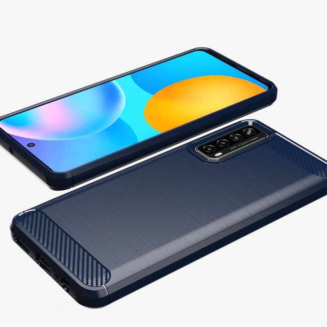 Husa Carbon&Flexible TPU for Huawei P Smart 2021 (negru)