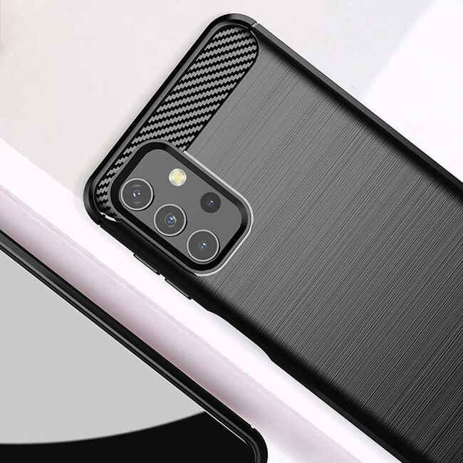 Husa Carbon & TPU Flexibil pentru Samsung Galaxy A32 5G (negru)