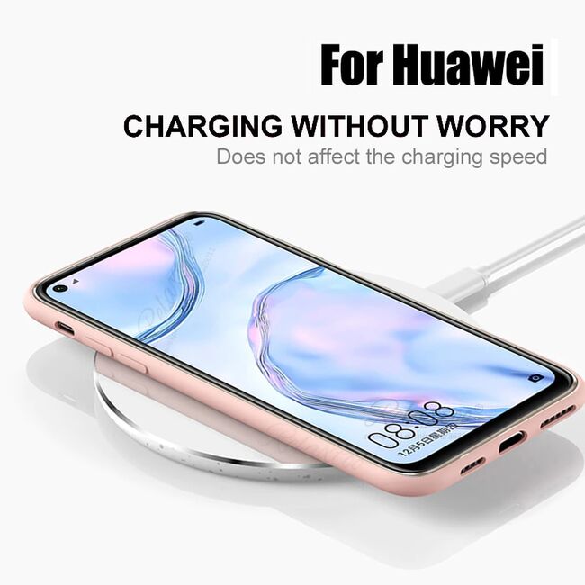 Husa pentru Huawei P40 Lite Flexible Silicone, grey blue