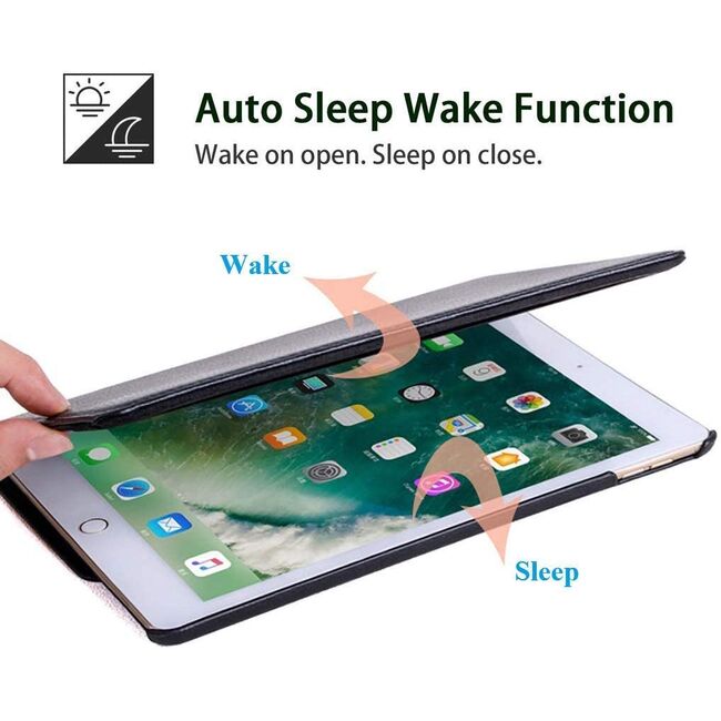 Husa pentru iPad 10.2 inch 9/8/7 2021/2020/2019 MagiCase rotativa cu functie wake-up/sleep, navy blue