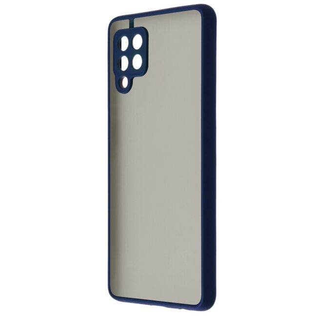 Husa pentru Samsung Galaxy A42 5G Colored Buttons, dark blue