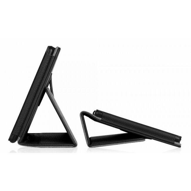 Husa pentru Samsung Galaxy Tab A7 SM-T500, SM-T505 tip stand cu functie wake-up/sleep, negru
