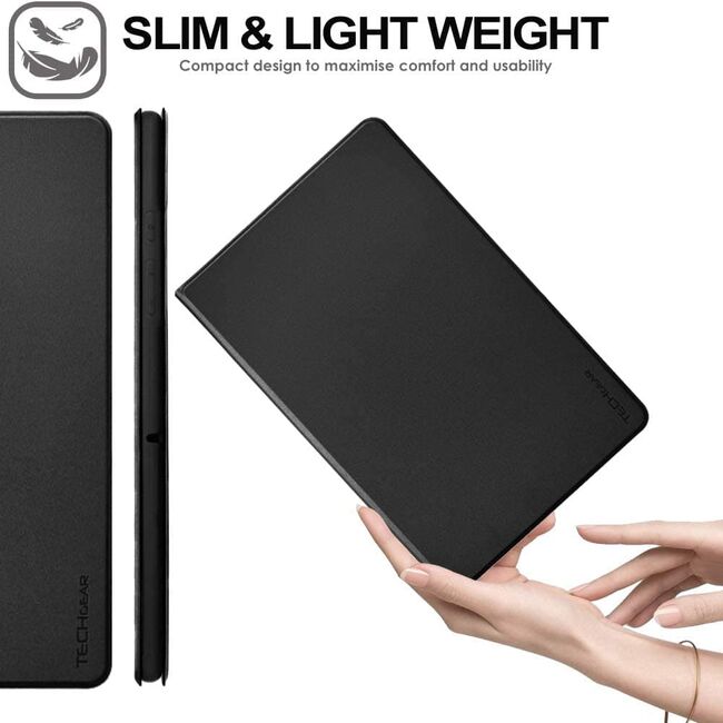 Pachet 360: Folie din sticla + Husa pentru Samsung Galaxy Tab A7 10.4 inch SM-T500, T505 ProCase, negru