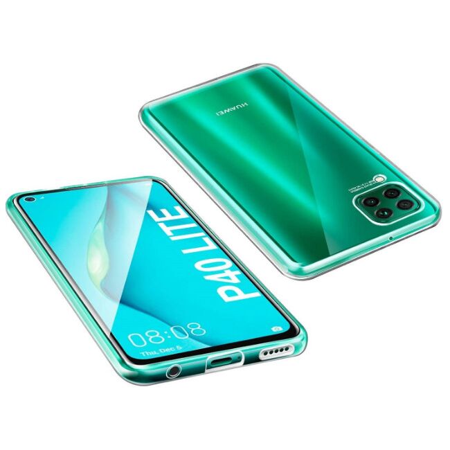 Husa pentru Huawei P40 Lite 360 Full Cover (fata+spate) silicon, transparent