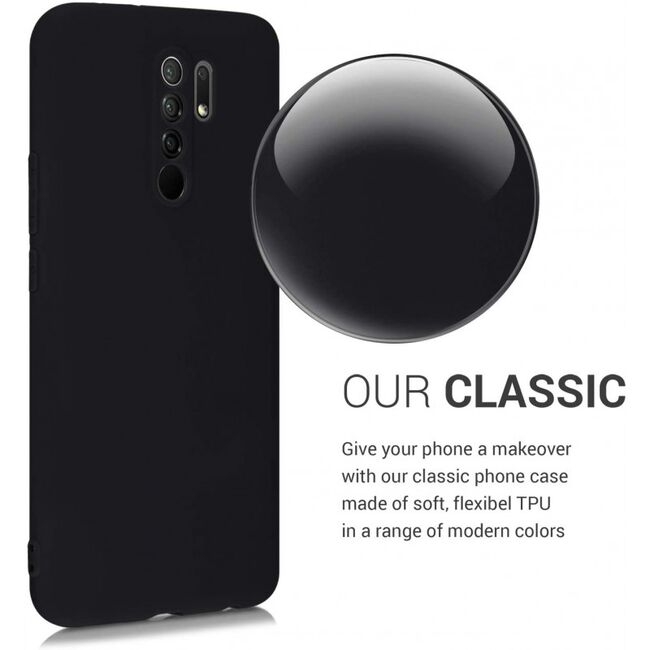 Husa pentru Xiaomi Redmi 9 Liquid Silicone, negru