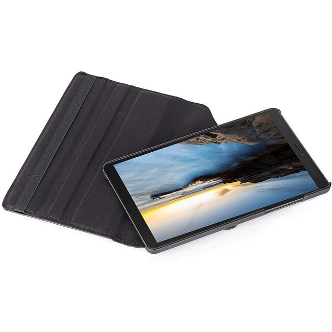 Pachet 360: Folie din sticla + Husa pentru Samsung Galaxy Tab A 8.0 2019 T290/T295 MagiCase rotativa de tip stand, negru