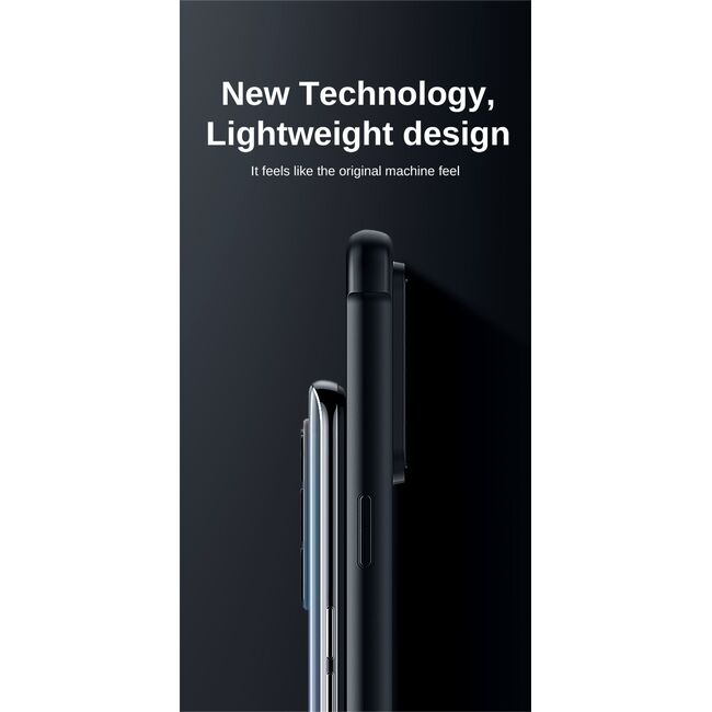 Husa pentru iPhone 12 Pro, Rzants Shield Lens-Protection, negru-clear