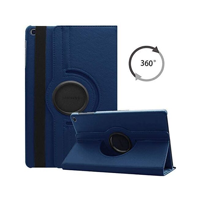 Husa Samsung Galaxy Tab A7 Lite 8.7 inch T220/T225 MagiCase rotativa de tip stand, navy blue