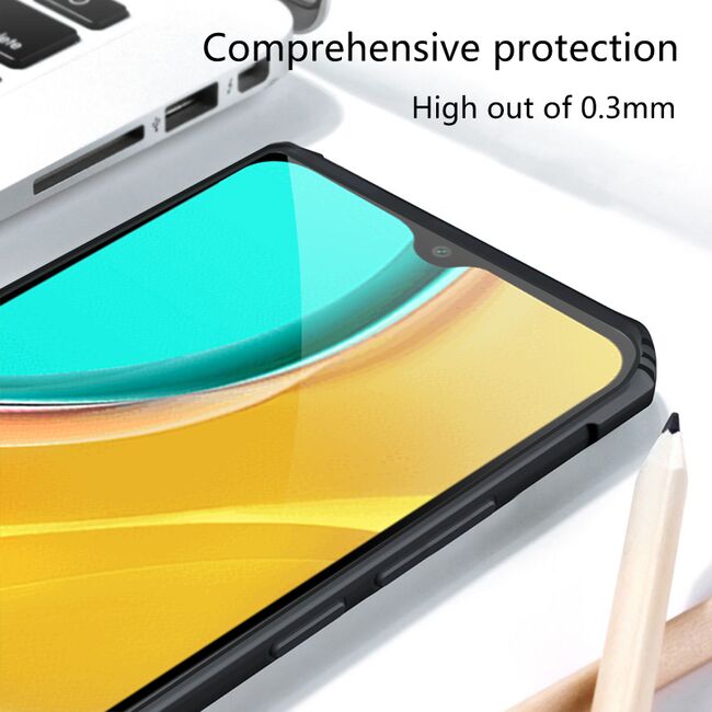 Husa pentru Xiaomi Redmi 9, Rzants Shield, negru-clear