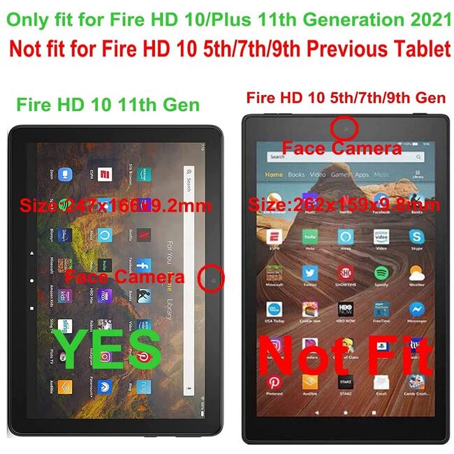 Husa tableta All-New Fire HD 10 / Fire HD 10 Plus (11th Generation, 2021), negru