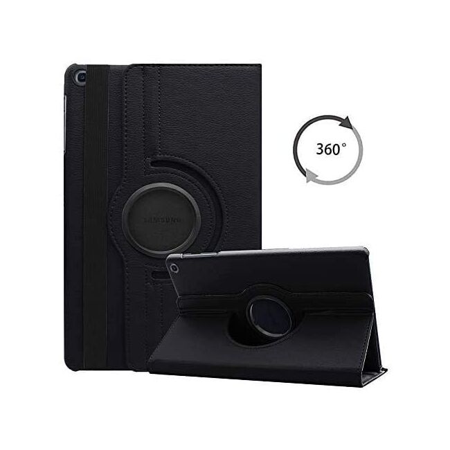 Husa tableta Samsung Galaxy Tab A7 Lite 8.7 inch T220/T225 MagiCase rotativa de tip stand, negru