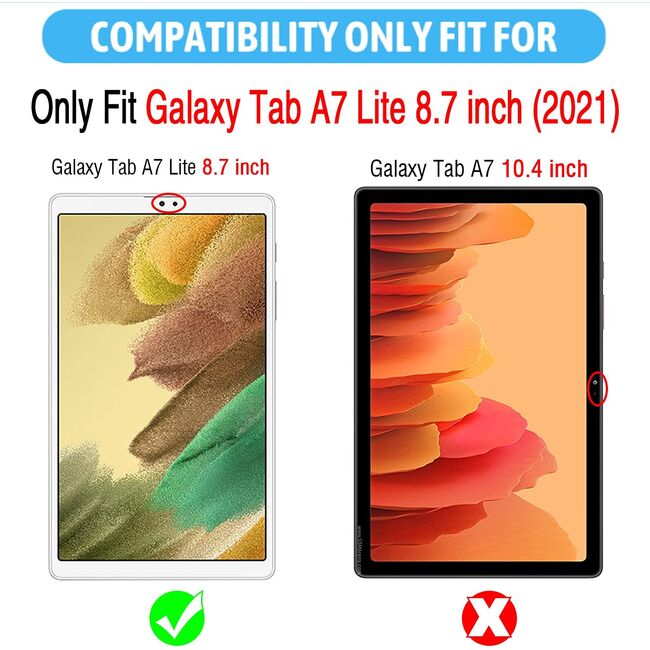 Folie de protectie Tempered Glass pentru Samsung Galaxy Tab A7 Lite 2021 8.7 inch, Unipha