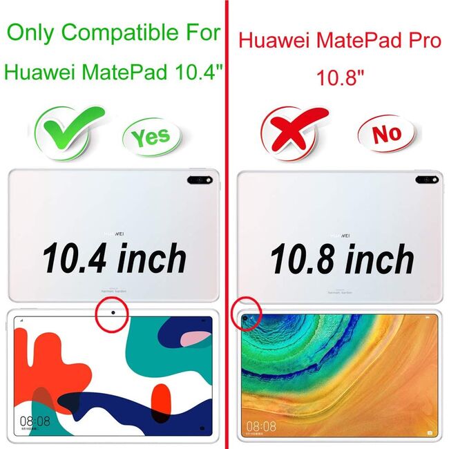 Pachet 360: Folie din sticla + Husa Huawei MatePad 10.4 ProCase tip stand, negru