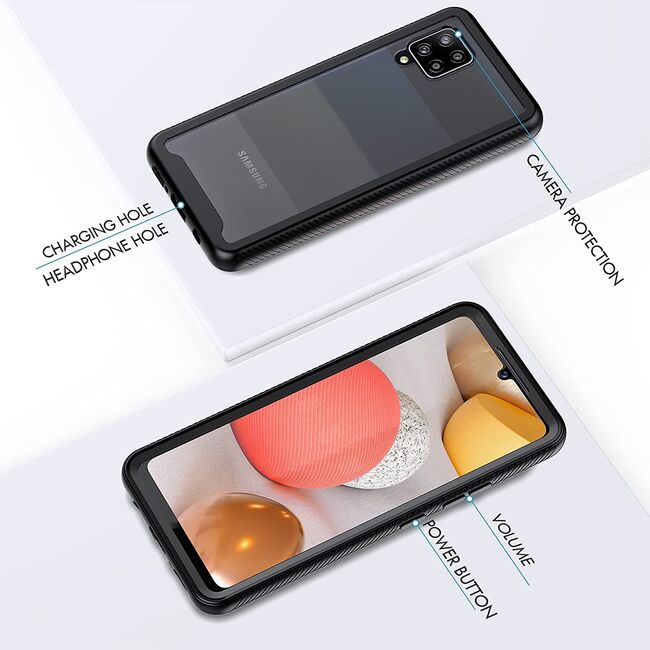 Pachet 360: Folie integrata + Husa pentru Samsung Galaxy A42 4G, 5G Tech-protect Defense360 - negru