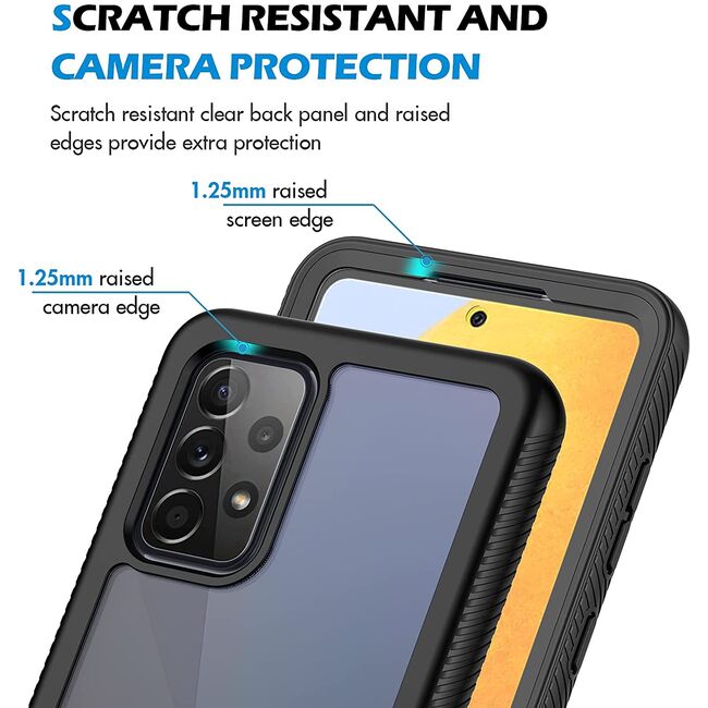 Pachet 360: Folie integrata + Husa pentru Samsung Galaxy A72 Tech-protect Defense360 - negru
