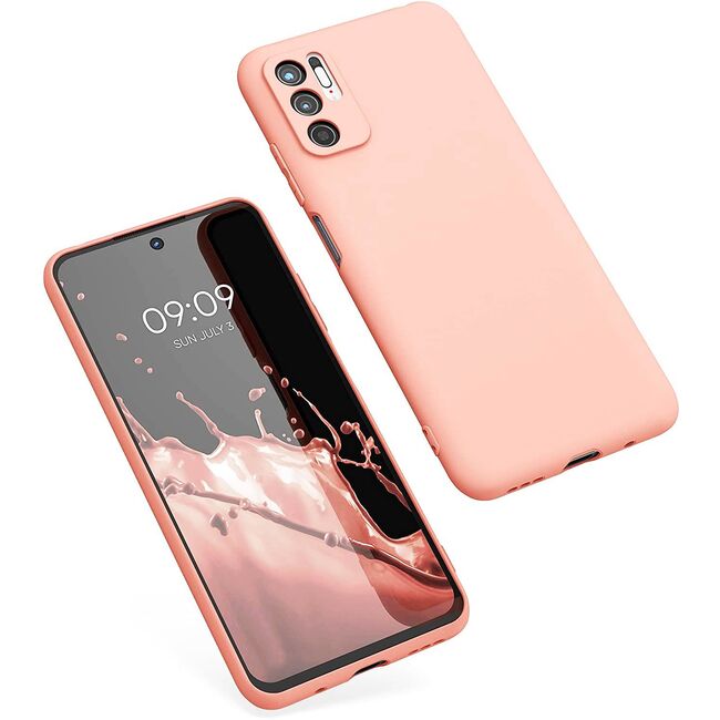 Husa Xiaomi Redmi Note 10 5G Liquid Silicon, light-pink