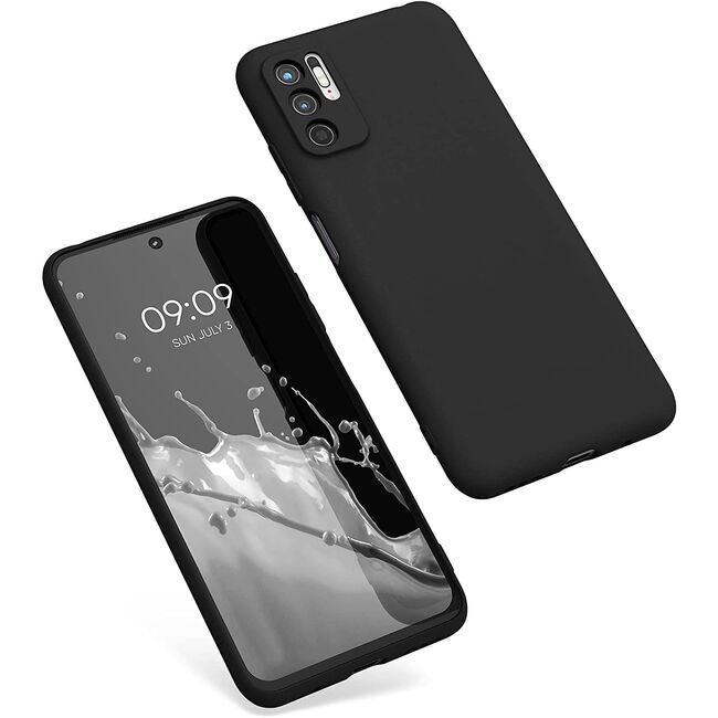 Husa Xiaomi Redmi Note 10 5G Liquid Silicon, negru