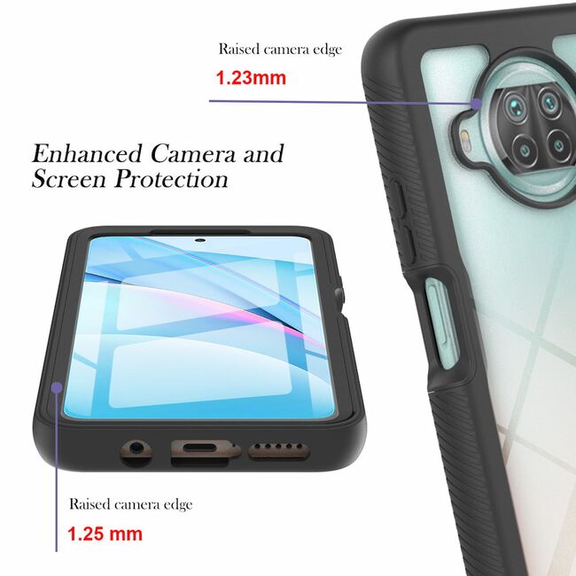 Pachet 360: Folie integrata + Husa pentru Xiaomi Mi 10T Lite Defense360 - negru