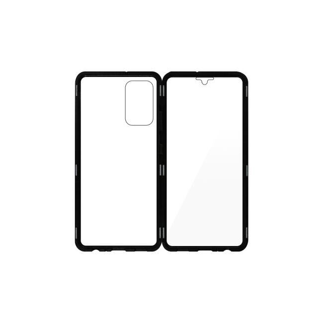 Husa 360 Magnetic Glass pentru Samsung Galaxy A32 4G (sticla fata + spate), negru