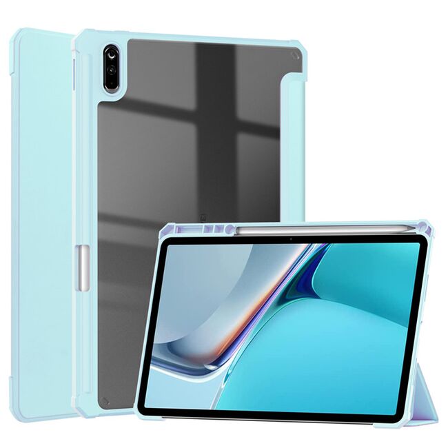 Husa pentru tableta Huawei MatePad 11, Armored ProCase cu suport M-Pencil, sky blue - transparent