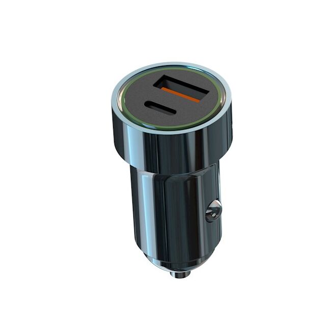 Incarcator auto XO CC32 PD QC 3.0 20W 1X USB 1x USB-C, albastru