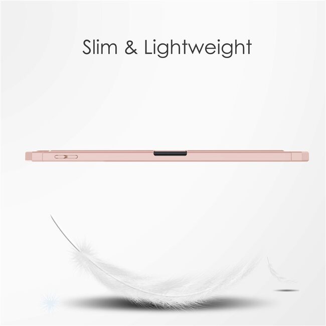 Husa pentru tableta Xiaomi Mi Pad 5, Mi Pad 5 Pro, Armored ProCase cu suport Smart Pen, rose gold - transparent