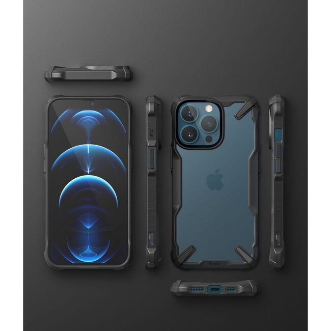 Husa Ringke Fusion X compatibila cu iPhone 13 Pro Negru