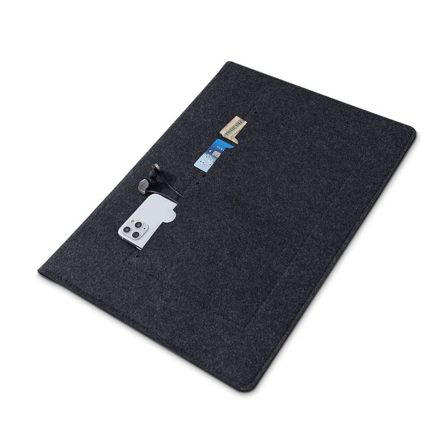 Husa tableta 9 - 11 inch tip mapa ProCase Sleeve cu extra buzunare, negru