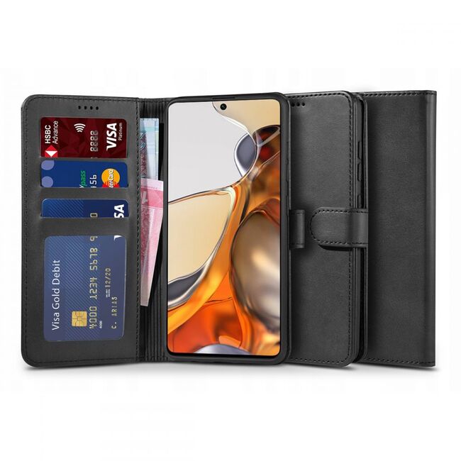 Husa pentru Xiaomi 11T 5G / 11T Pro 5G Wallet 2 tip carte, negru
