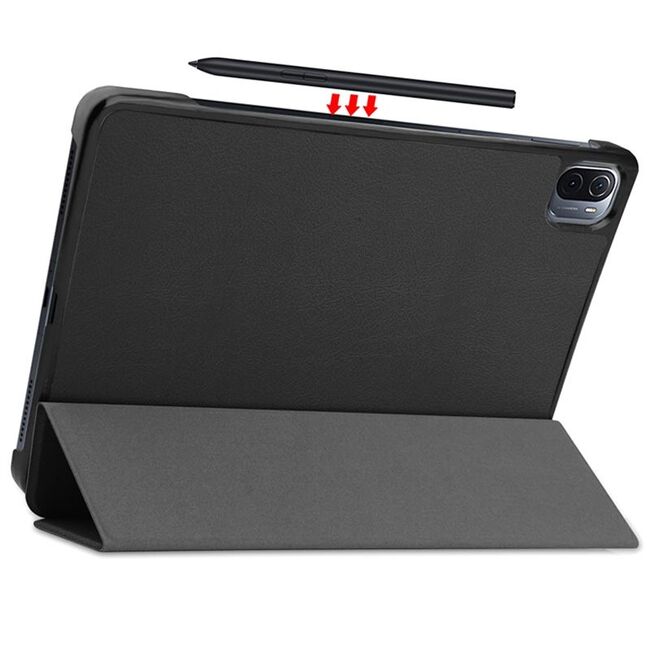 Husa Xiaomi Mi Pad 5, Mi Pad 5 Pro, ProCase UltraSlim de tip stand, negru + stylus cadou