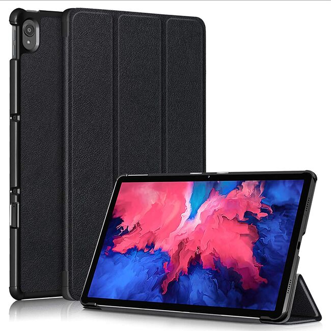 Husa tableta Lenovo Tab P11 / P11 Plus 11 inch ProCase Smart Ultralight de tip stand, negru + stylus cadou