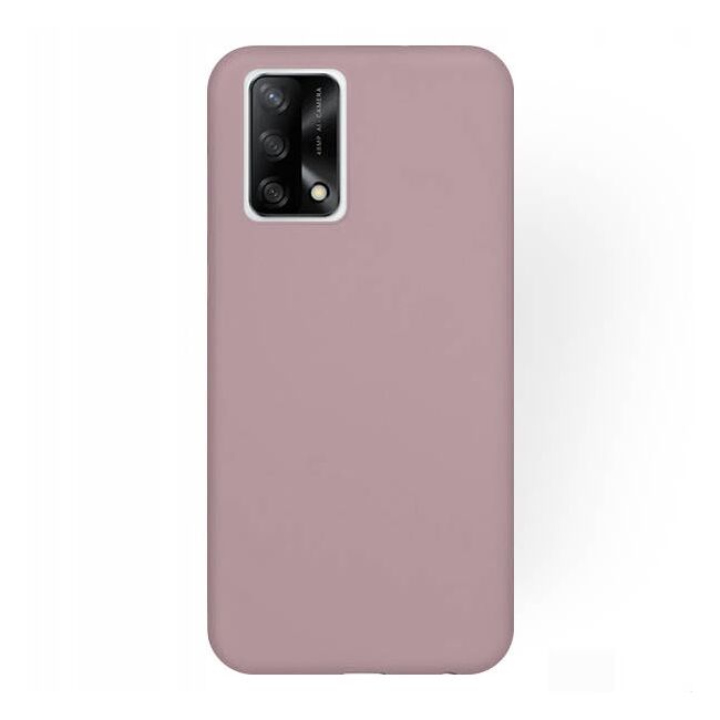 Husa pentru Oppo A74 4G Liquid Silicone, powder-pink