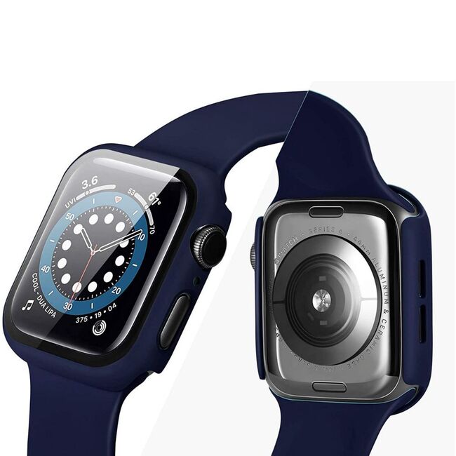 Carcasa cu protectie ecran Defense 360 compatibila cu Apple Watch 7 / 8 (45 mm) Black