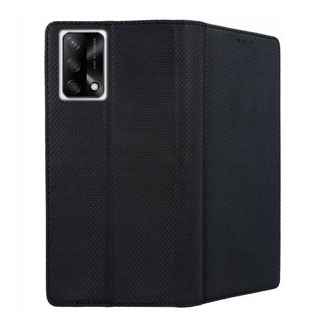 Husa pentru Oppo A74 4G Smart Magnet, tip carte, negru