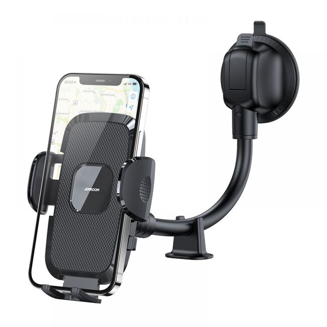 Suport Auto Telefon cu Brat Flexibil – Prindere pe Bord sau Parbriz, Rotire 360°, Compatibil Universal 4.7-6.9", Joyroom JR-ZS259, Negru