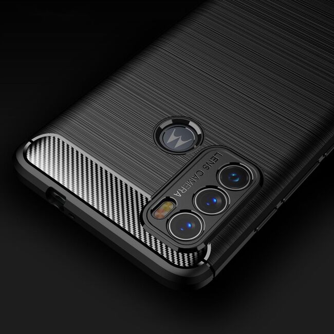 Husa pentru Motorola Moto G60 TPU Carbon, negru