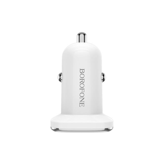 Incarcator Auto Borofone BZ12 2xUSB 2.4A Alb