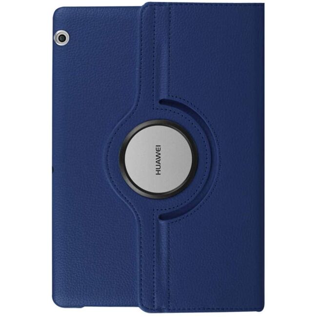 Husa pentru Huawei MediaPad T5 10.1 inch MagiCase rotativa de tip stand, navy blue
