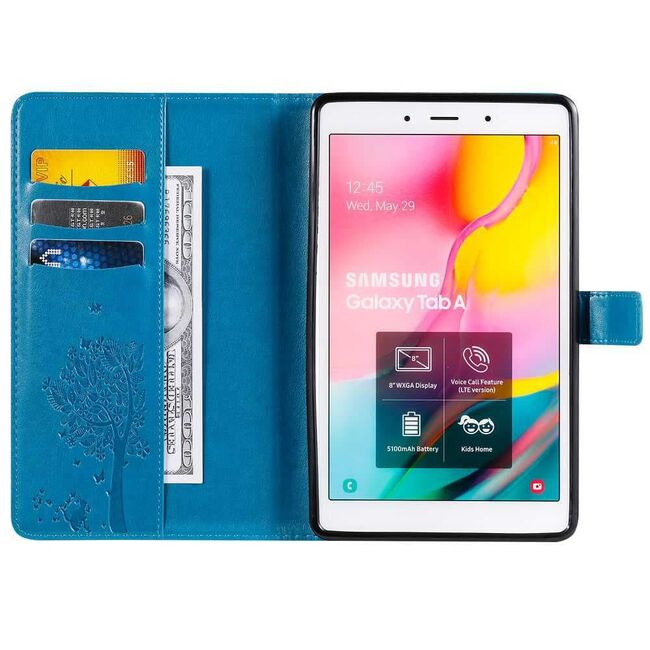 Husa pentru Samsung Galaxy Tab A 8.0 2019 T290/T295 wallet, albastru
