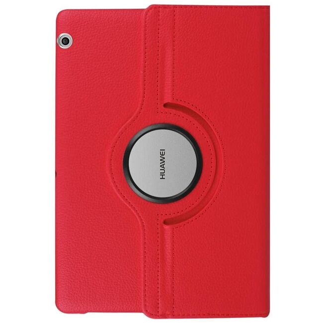 Husa pentru Huawei MediaPad T3 10 9.6 inch MagiCase rotativa de tip stand, rosu