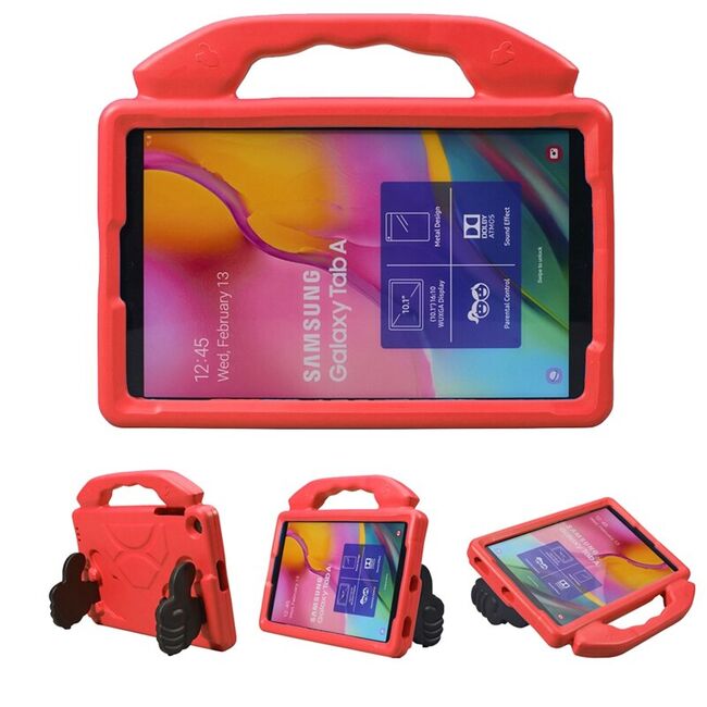 Husa pentru Samsung Galaxy Tab A 10.1 2019 T510/T515 Shockproof de tip stand, rosu