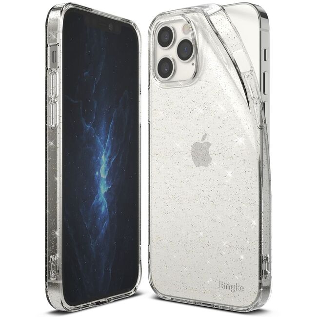 Husa iPhone 12/12 Pro -  Ringke Air ( glitter clear )
