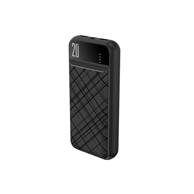Acumulator extern XO Power bank PR111 20000 mAh PD+QC 3.0, incarcare rapida 18W, negru