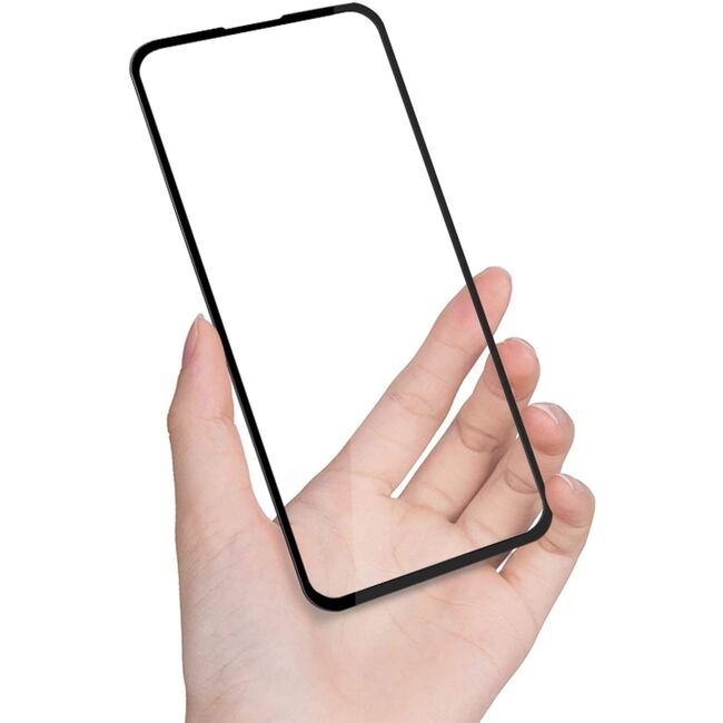 Folie de sticla Tempered Glass 9H pentru Samsung Galaxy A51, margini negre